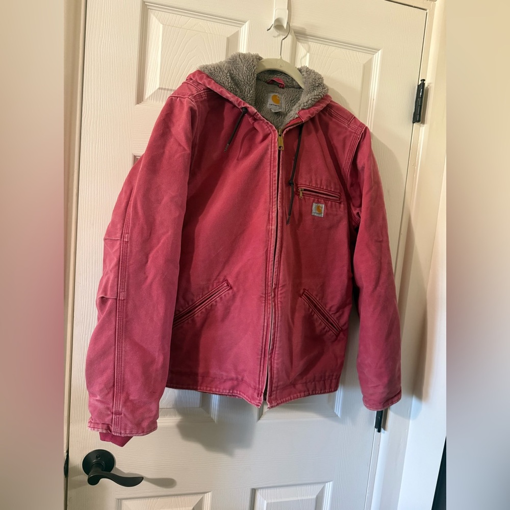 Carhartt Women’s Hooded Sherpa-Lined Puffer Jacket